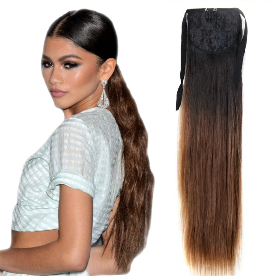 Cozi de Par OMBRE Saten Inchis / Blond Aluna